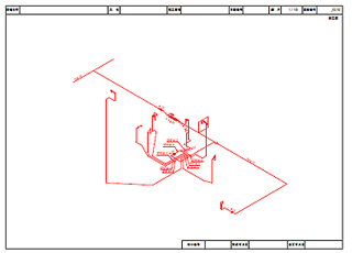 サンプル図面給水立体